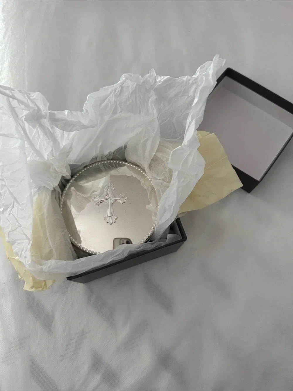 Reed & Barton Silver Cross Box